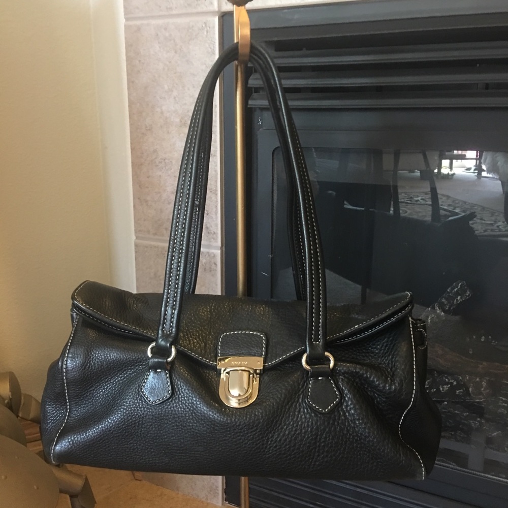 PRADA Pebbled Leather Bag with dust cover
